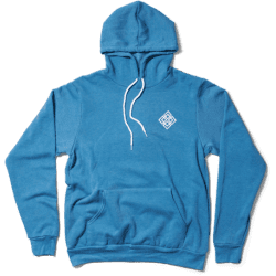 SMSF Deep Teal Diamond Fleece Hooded Sweatshirt