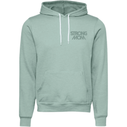 SM Dusty Blue Diamond Fleece Hooded Sweatshirt