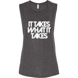 LFG It Takes What it Takes Muscle Tank in Heather Grey